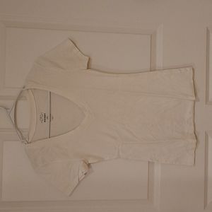 Old Navy Deep V T-Shirt White